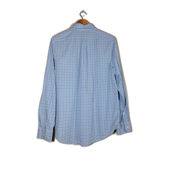 Vineyard Vines Slim Fit Tucker Blue Plaid Shirt - Small - Picture 2 of 8